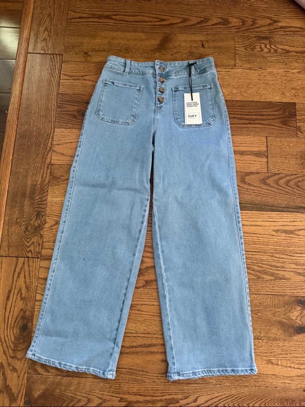 OAT - high rise baby cropped jeans